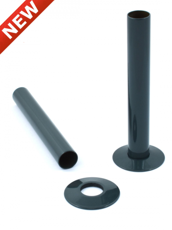 Pipe Sleeves and Floor Caps 130mm Anthracite